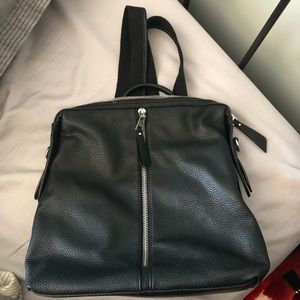 Faux leather backpack purse